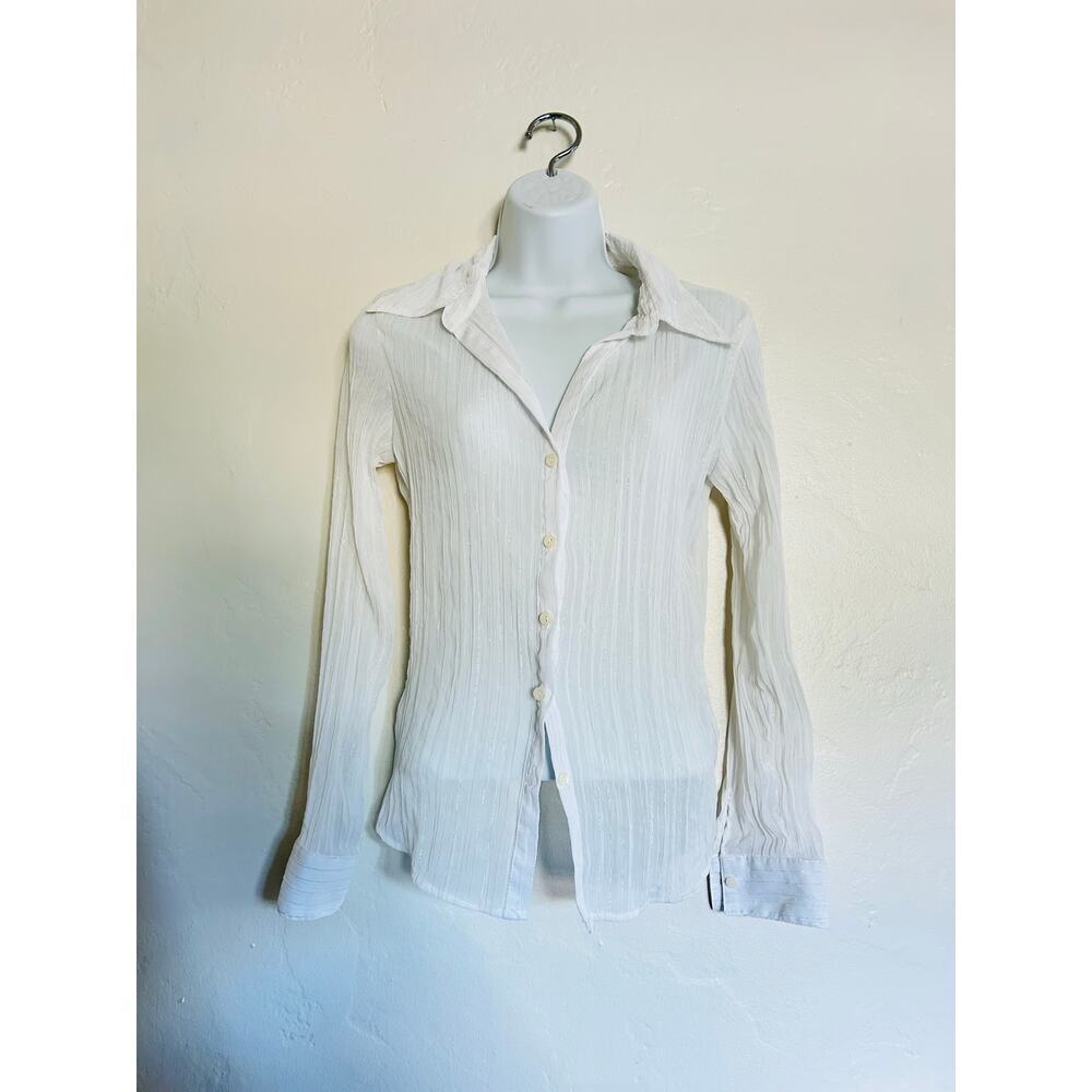 Anxiety White Button down.  Sweater